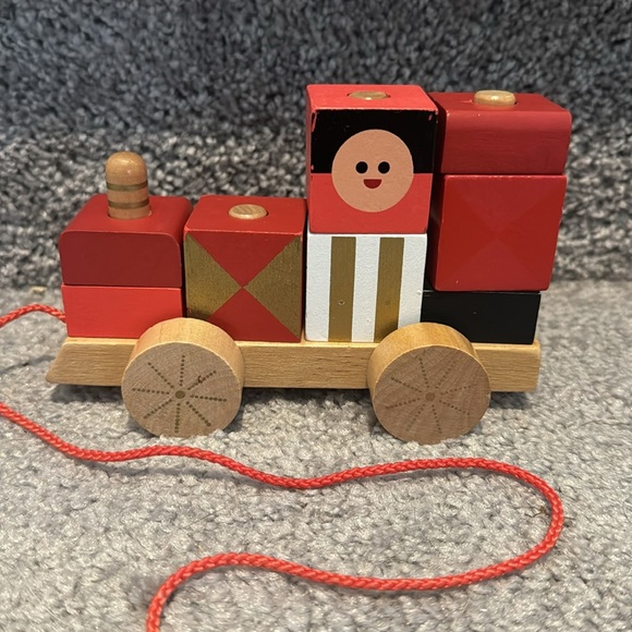 Petite Collage Wooden Train 9-Piece Stacking Puzzle - Picture 4 of 7